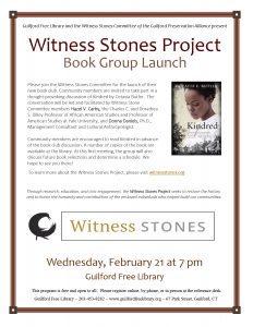 Witness Stones Book Club Flyer