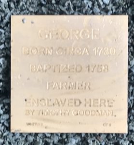 Witness Stone for George - West Hartford