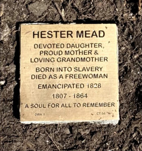 Witness Stones: Hester Mead-Greenwich